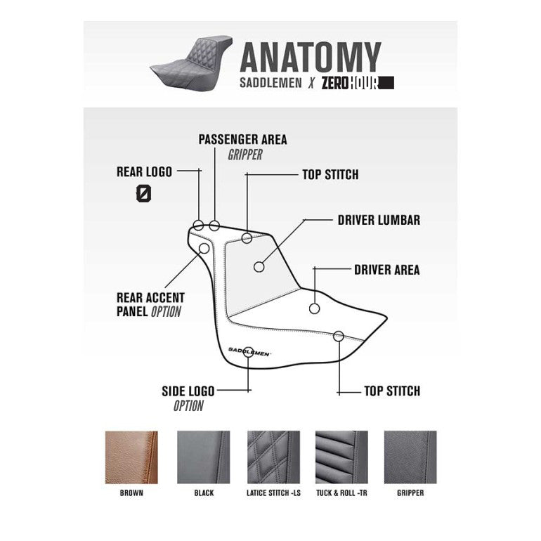 Zero Hour Chevron Step-Up Touring Seat 2008-2024