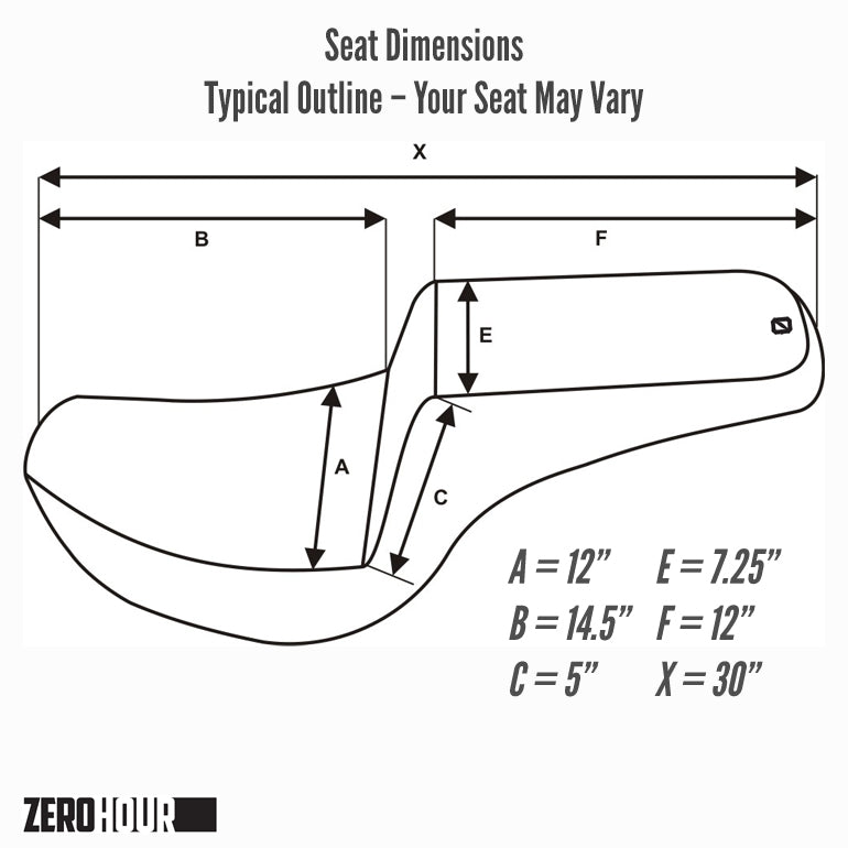 Zero Hour Chevron Step-Up Touring Seat 2008-2024