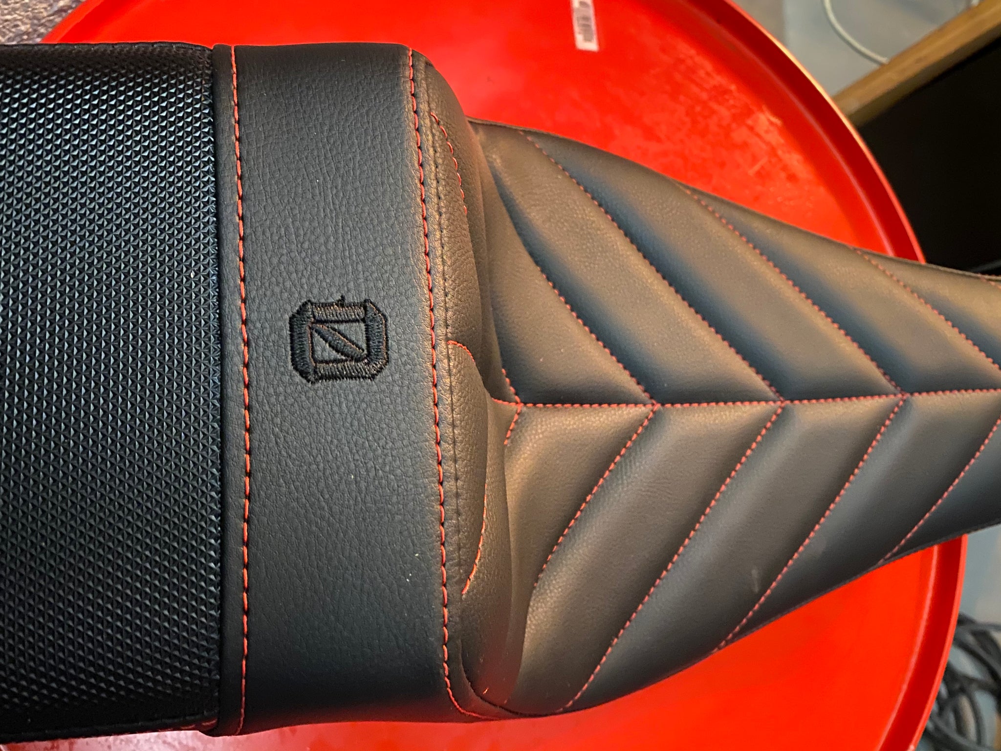 Custom Red Stitching - Contact to order. 